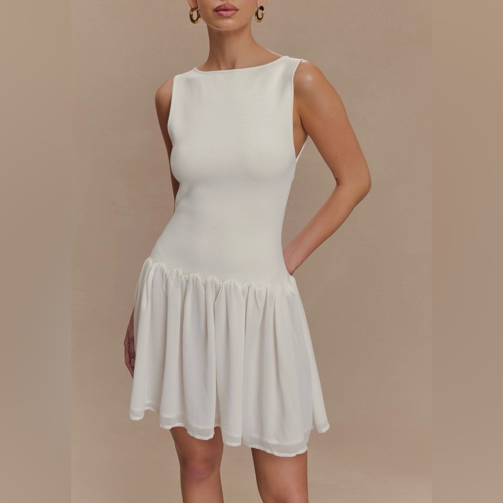Meshki Ashleigh Chiffon Mini Dress